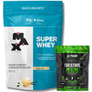 Kit Super Whey Proteína Concentrada 900g + Creatina Pura Monohidratada100g Max Titanium