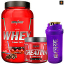Kit Nutri Whey Pote 900g + Creatina CarboFuel 300g + Coqueteleira