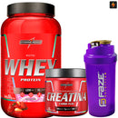 Kit Nutri Whey Pote 900g + Creatina CarboFuel 300g + Coqueteleira