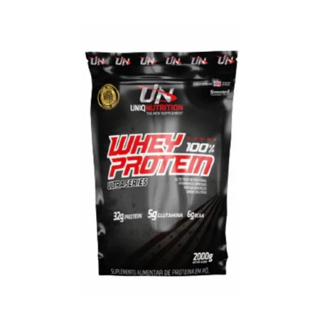 Whey Protein 100% Isolado 2 Kg 6g Bcaa 5g Glutamina 32g Whey