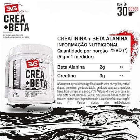 Creatina + Beta Alanina Para Treinos De Intensidade Com Matéria-prima Importada - 150g (30 Doses)