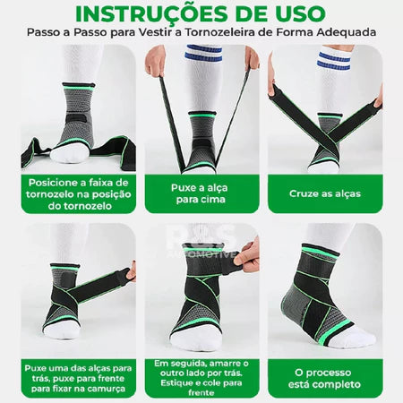 Kit 1-4 Tornozeleira Joelheira Munhequeira Cotoveleira Ortopedica Compressão Estabilizadora Elastica