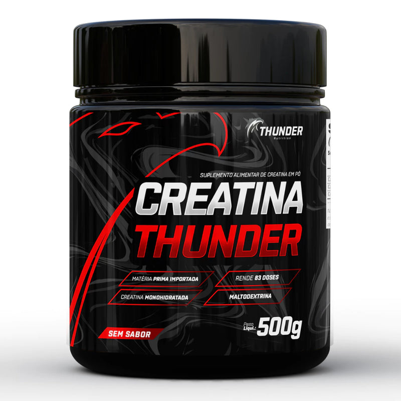 Creatine Creatina Monohidratada Thunder Pote 500g - Até 83 doses