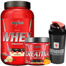 Kit Nutri Whey Pote 900g + Creatina CarboFuel 300g + Coqueteleira