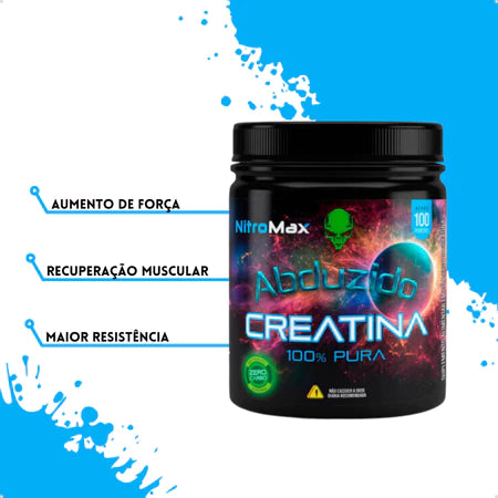 Creatina Abduzido 100g - Nitromax 100% Pura - Com Laudo
