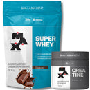 Kit Super Whey Proteína Concentrada 900g + Creatina Pura Monohidratada100g Max Titanium