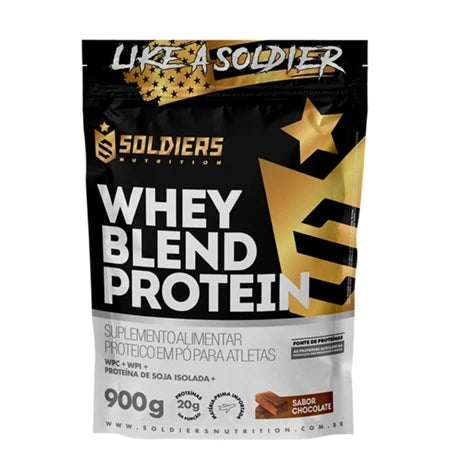 Whey Blend Protein Concentrado e Isolado - 900g - Soldiers Nutrition