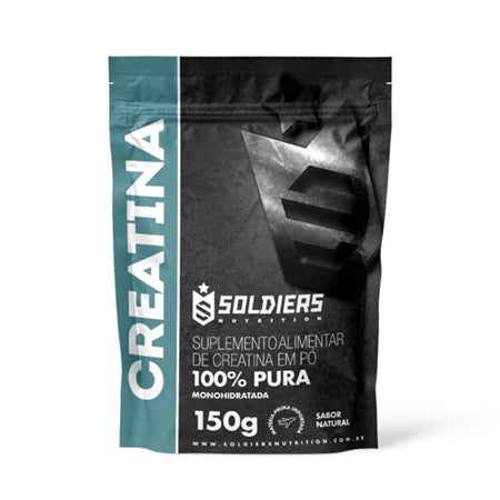Creatina Monohidratada 150g - 100% Pura Importada - Soldiers Nutrition