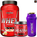 Kit Nutri Whey Pote 900g + Creatina CarboFuel 300g + Coqueteleira