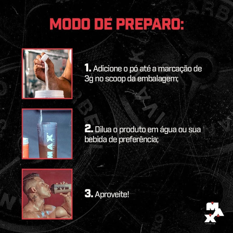 Creatina Max Titanium 100g Pura Monohidratada