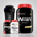 Kit Waxy Whey Protein 900g + ZMA Drol 120 Cápsulas + Creatine 100g + Coqueteleira – Bodybuilders